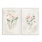 Stupell Industries Simple Watercolor Flowers 2 pc Framed Giclee Wall Art Set Design by Elizabeth Medley